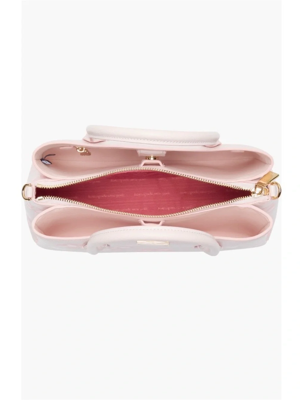 Kate Spade New York serena spring pansies embossed satchel
